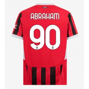 Billiga AC Milan Tammy Abraham #90 Hemmatröja 2024-25 Kortärmad